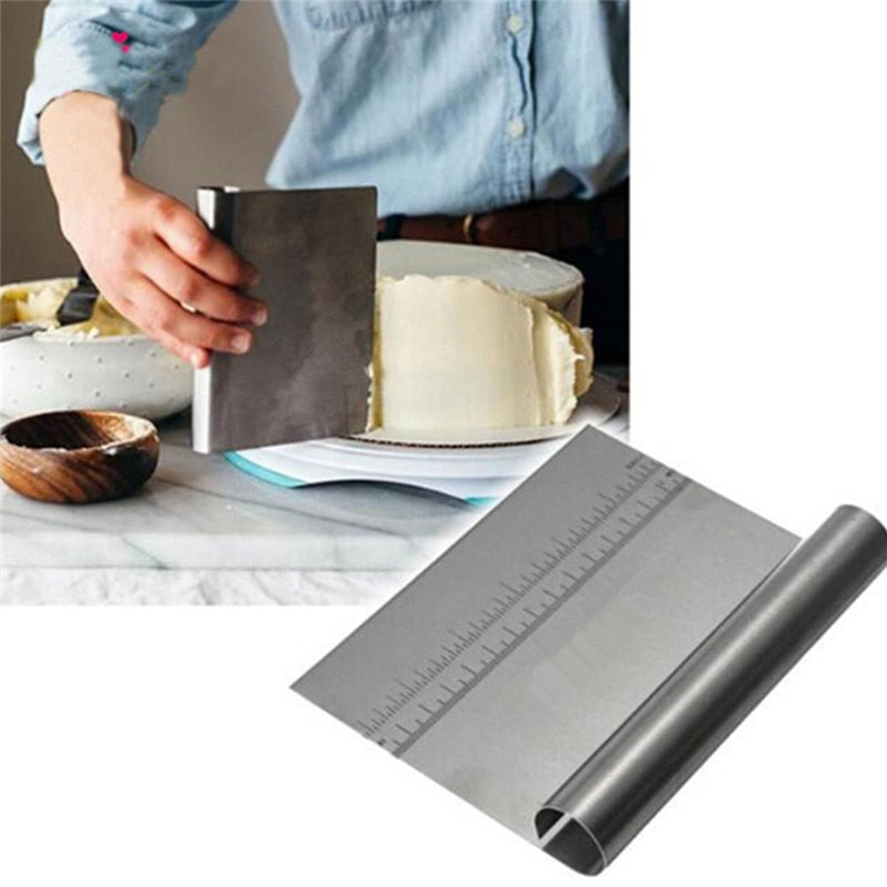 Stainless Steel Dough Cutter And Scraper For Kitchen