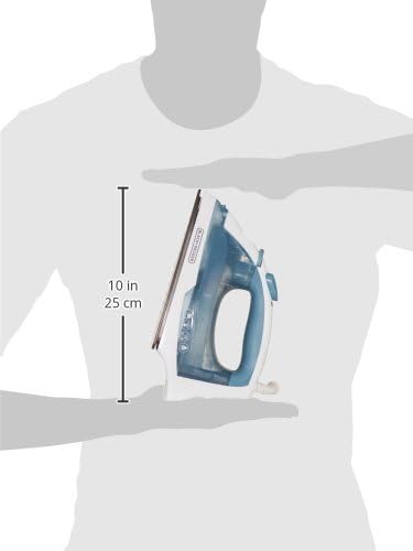 BLACK+DECKER Steam Iron for Clothes with Auto Shutoff & TrueGlide Soleplate