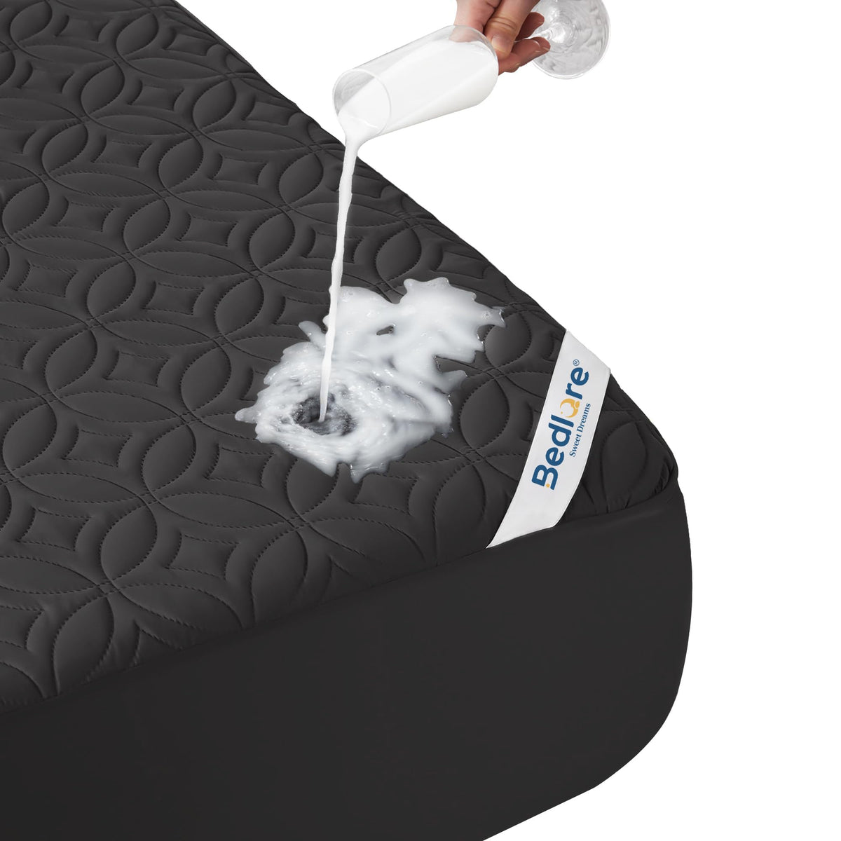 BEDLORE Waterproof Mattress Protector, Queen Size Mattress Pad Noiseless