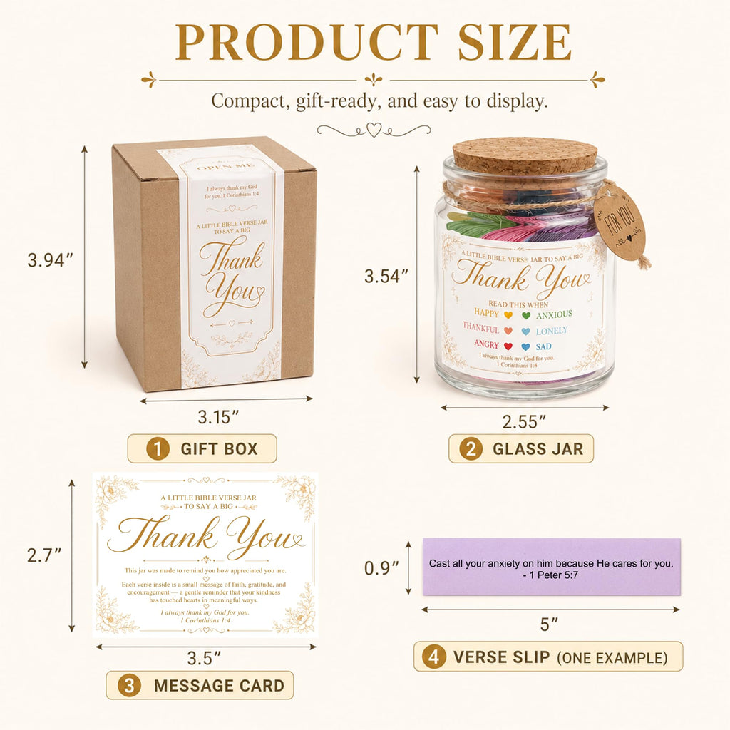 Bible Verses Jar, 92 Hand-Rolled Bible Scroll, Read Me When Christian Jar, Color Coded KJV Bible Verses, Religious Gifts for Women, Prayer Gifts for Friends, Mom, Sister, Cancer Warriors