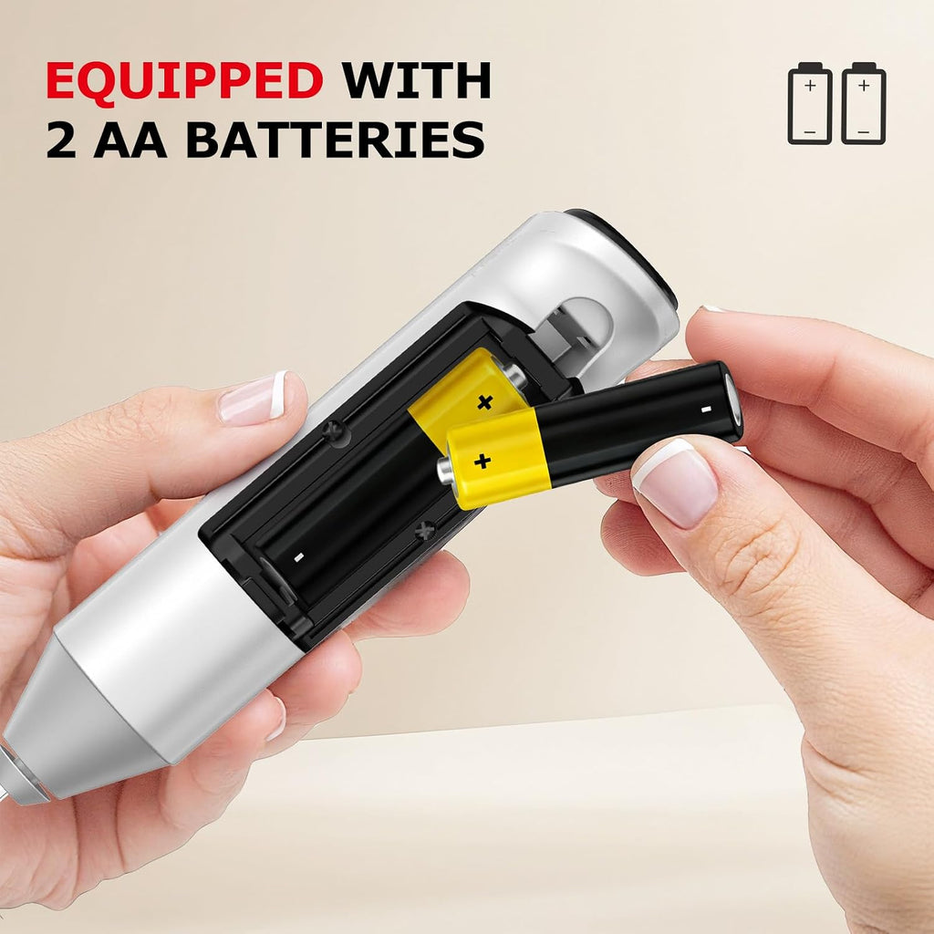 Bonsenkitchen Milk Frother with Stand for Coffee, Battery Operated Frother