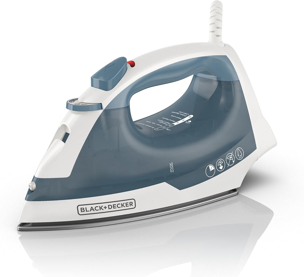 BLACK+DECKER Steam Iron for Clothes with Auto Shutoff & TrueGlide Soleplate