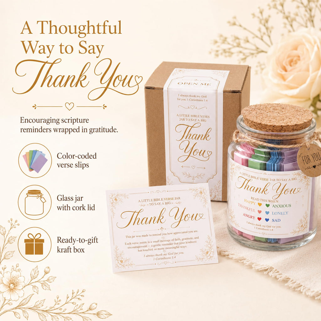Bible Verses Jar, 92 Hand-Rolled Bible Scroll, Read Me When Christian Jar, Color Coded KJV Bible Verses, Religious Gifts for Women, Prayer Gifts for Friends, Mom, Sister, Cancer Warriors