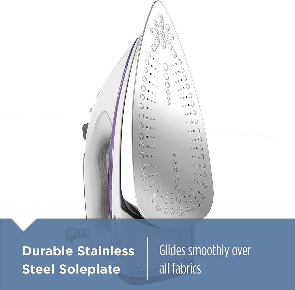 BLACK+DECKER Steam Iron for Clothes with Auto Shutoff & TrueGlide Soleplate
