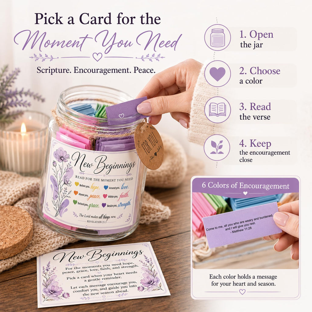 Bible Verses Jar, 92 Hand-Rolled Bible Scroll, Read Me When Christian Jar, Color Coded KJV Bible Verses, Religious Gifts for Women, Prayer Gifts for Friends, Mom, Sister, Cancer Warriors