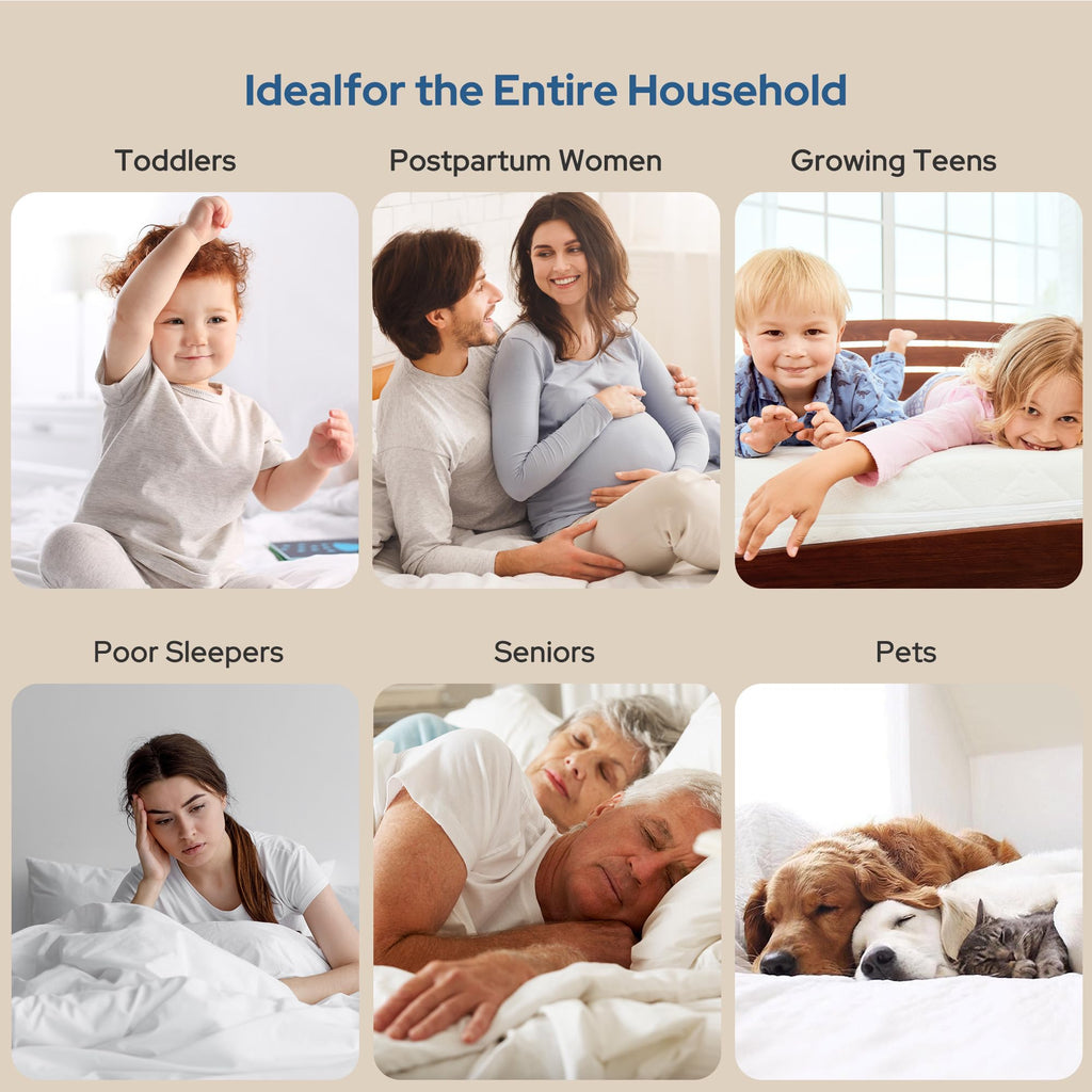 BEDLORE Waterproof Mattress Protector, Queen Size Mattress Pad Noiseless