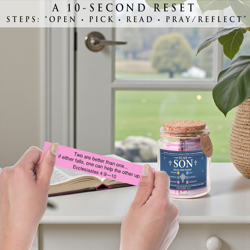 Bible Verses Jar, 92 Hand-Rolled Bible Scroll, Read Me When Christian Jar, Color Coded KJV Bible Verses, Religious Gifts for Women, Prayer Gifts for Friends, Mom, Sister, Cancer Warriors
