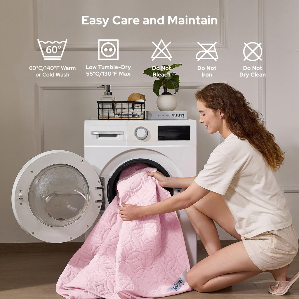 BEDLORE Waterproof Mattress Protector, Queen Size Mattress Pad Noiseless