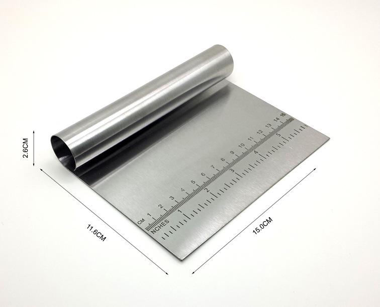 Stainless Steel Dough Cutter And Scraper For Kitchen